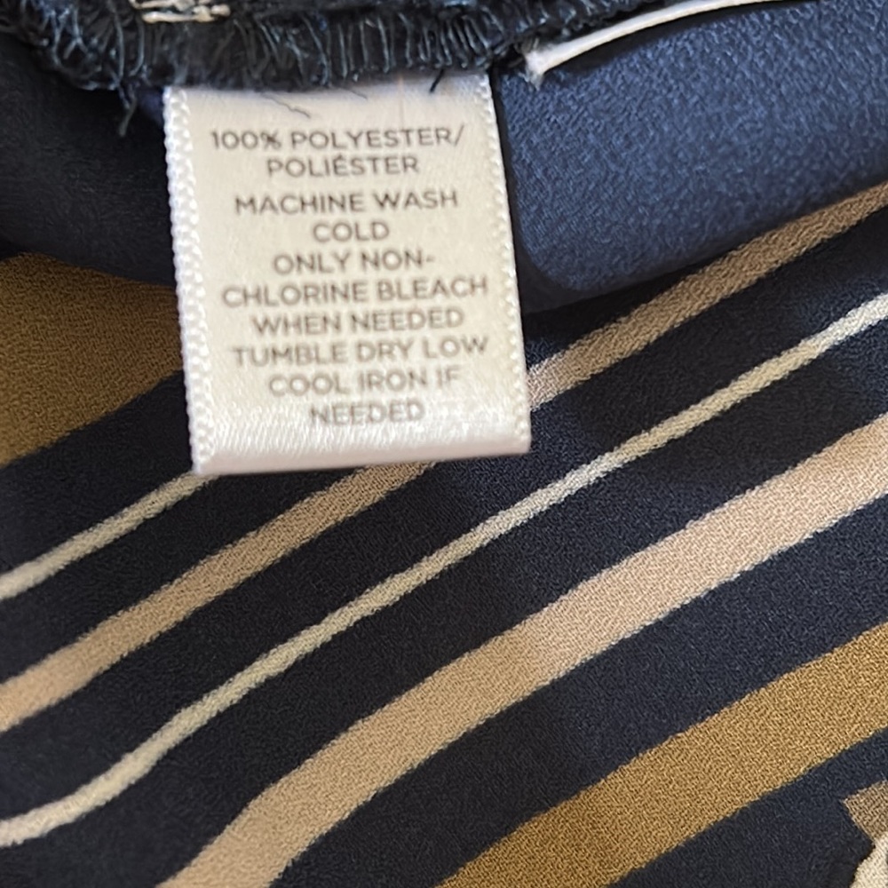 Loft Printed Top XS Dark Navy Blue - Picture 8 of 10